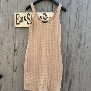 SHEIN Tan Cable Knit Camisole